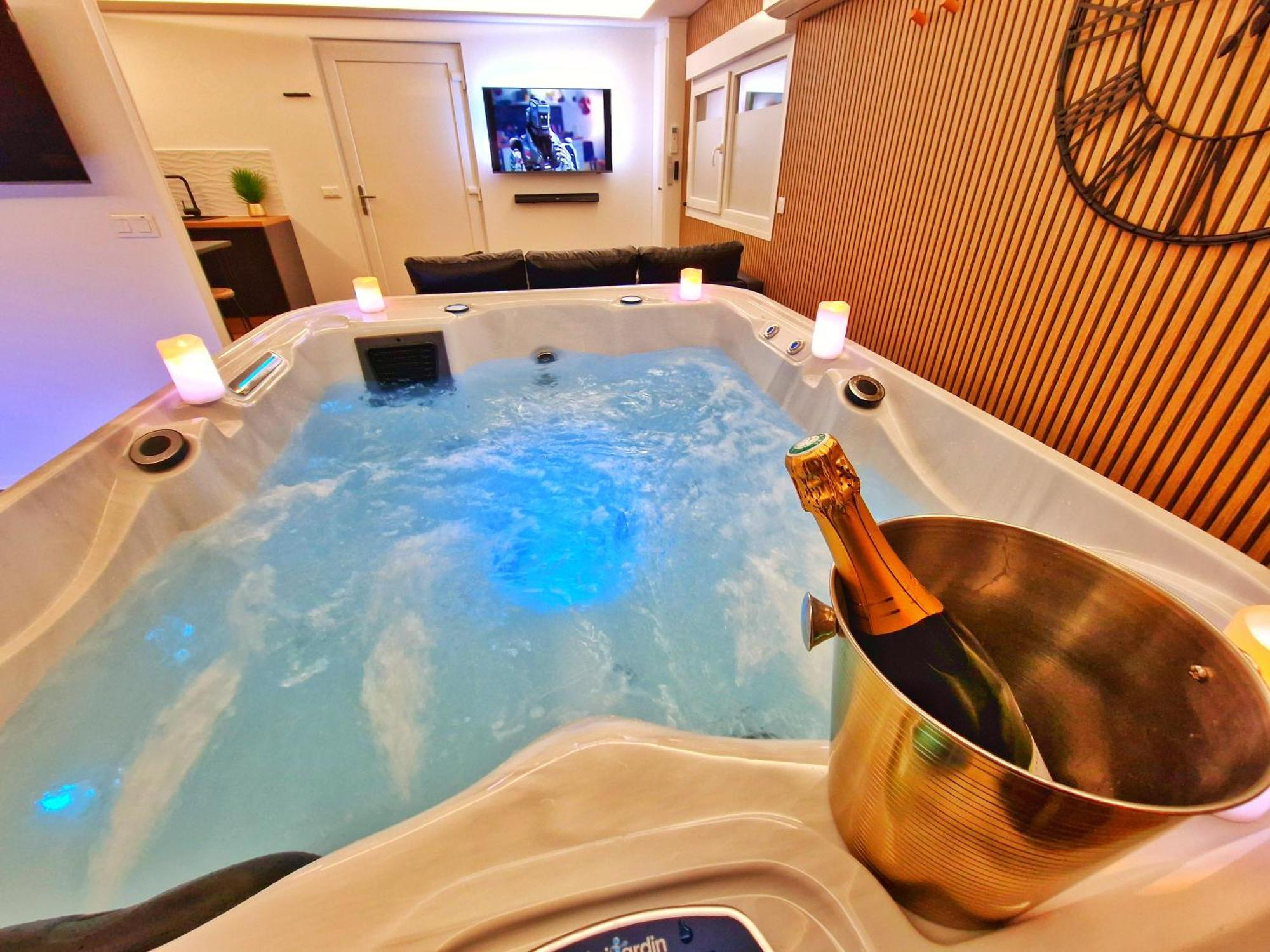 Relax Spa-4 Pers-Jacuzzi-Parking-Jardin-Clim-Colmar Muntzenheim Экстерьер фото